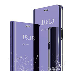 Funda de Cuero Cartera con Soporte Espejo Carcasa para Xiaomi Mi 9 SE Morado