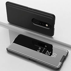 Funda de Cuero Cartera con Soporte Espejo Carcasa para Xiaomi Mi 9T Negro
