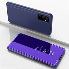 Funda de Cuero Cartera con Soporte Espejo Carcasa ZL1 para Samsung Galaxy A15 LTE Morado