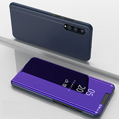 Funda de Cuero Cartera con Soporte Espejo Carcasa ZL1 para Samsung Galaxy A70 Morado