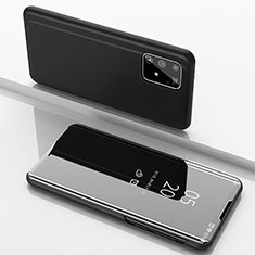 Funda de Cuero Cartera con Soporte Espejo Carcasa ZL1 para Samsung Galaxy A91 Negro