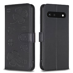 Funda de Cuero Cartera con Soporte Flores Carcasa BF1 para Google Pixel 7 5G Negro