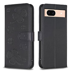 Funda de Cuero Cartera con Soporte Flores Carcasa BF1 para Google Pixel 8a 5G Negro