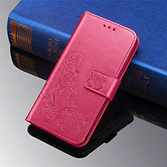 Funda de Cuero Cartera con Soporte Flores Carcasa L01 para Xiaomi Mi 11 Lite 5G NE Rojo