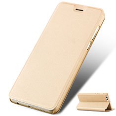 Funda de Cuero Cartera con Soporte L02 para Huawei Honor V10 Oro