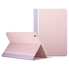 Funda de Cuero Cartera con Soporte L03 para Apple iPad Mini 3 Rosa