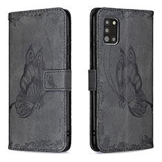 Funda de Cuero Cartera con Soporte Mariposa Carcasa B02F para Samsung Galaxy A31 Negro