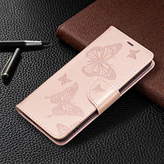 Funda de Cuero Cartera con Soporte Mariposa Carcasa B13F para Samsung Galaxy S21 FE 5G Oro