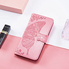 Funda de Cuero Cartera con Soporte Mariposa Carcasa L01 para Xiaomi Redmi 11A 4G Rosa Roja