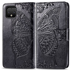 Funda de Cuero Cartera con Soporte Mariposa Carcasa para Google Pixel 4 XL Negro