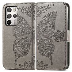 Funda de Cuero Cartera con Soporte Mariposa Carcasa para HTC U23 Pro 5G Gris