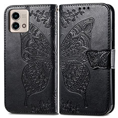 Funda de Cuero Cartera con Soporte Mariposa Carcasa para Motorola Moto G Stylus (2023) 4G Negro