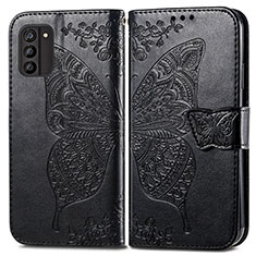 Funda de Cuero Cartera con Soporte Mariposa Carcasa para Nokia G100 Negro