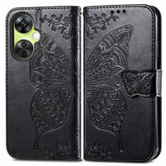 Funda de Cuero Cartera con Soporte Mariposa Carcasa para OnePlus Nord N30 5G Negro