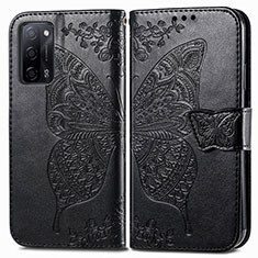 Funda de Cuero Cartera con Soporte Mariposa Carcasa para Oppo A56 5G Negro