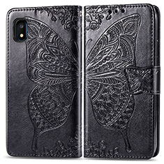 Funda de Cuero Cartera con Soporte Mariposa Carcasa para Samsung Galaxy A10e Negro