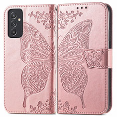 Funda de Cuero Cartera con Soporte Mariposa Carcasa para Samsung Galaxy A15 LTE Rosa