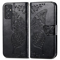 Funda de Cuero Cartera con Soporte Mariposa Carcasa para Samsung Galaxy A34 5G Negro