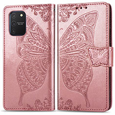 Funda de Cuero Cartera con Soporte Mariposa Carcasa para Samsung Galaxy S10 Lite Rosa