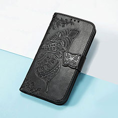 Funda de Cuero Cartera con Soporte Mariposa Carcasa S01D para Huawei Honor 50 Pro 5G Negro