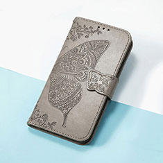 Funda de Cuero Cartera con Soporte Mariposa Carcasa S01D para Huawei Honor 50 SE 5G Gris