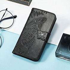 Funda de Cuero Cartera con Soporte Mariposa Carcasa S01D para Huawei Honor 80 SE 5G Negro