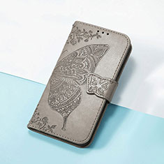 Funda de Cuero Cartera con Soporte Mariposa Carcasa S01D para Huawei Honor Magic3 Pro 5G Gris