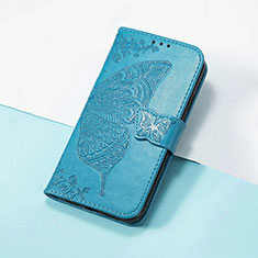 Funda de Cuero Cartera con Soporte Mariposa Carcasa S01D para Huawei Honor Magic4 Lite 5G Azul