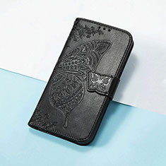 Funda de Cuero Cartera con Soporte Mariposa Carcasa S01D para Huawei Honor X9 5G Negro