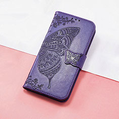 Funda de Cuero Cartera con Soporte Mariposa Carcasa S01D para Huawei Nova 10 SE Morado