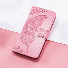 Funda de Cuero Cartera con Soporte Mariposa Carcasa S01D para Huawei Nova 8i Rosa Roja