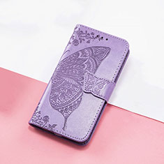 Funda de Cuero Cartera con Soporte Mariposa Carcasa S01D para Huawei Nova 9 Pro Purpura Claro