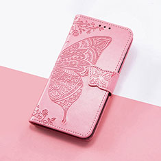 Funda de Cuero Cartera con Soporte Mariposa Carcasa S01D para Huawei Nova 9 Pro Rosa Roja