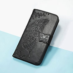 Funda de Cuero Cartera con Soporte Mariposa Carcasa S01D para Oppo A17K Negro