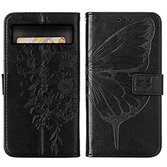 Funda de Cuero Cartera con Soporte Mariposa Carcasa Y01B para Google Pixel 8 5G Negro