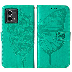 Funda de Cuero Cartera con Soporte Mariposa Carcasa Y01B para Motorola Moto G Stylus (2023) 4G Verde