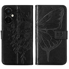 Funda de Cuero Cartera con Soporte Mariposa Carcasa Y01B para OnePlus Nord N30 5G Negro