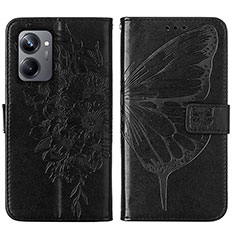 Funda de Cuero Cartera con Soporte Mariposa Carcasa Y01B para Realme 10 Pro 5G Negro