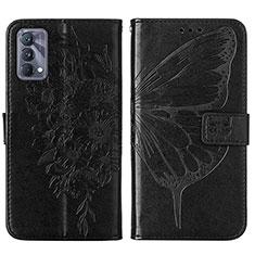 Funda de Cuero Cartera con Soporte Mariposa Carcasa Y01B para Realme GT Master 5G Negro