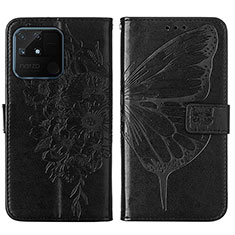 Funda de Cuero Cartera con Soporte Mariposa Carcasa Y01B para Realme Narzo 50A Negro