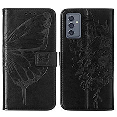 Funda de Cuero Cartera con Soporte Mariposa Carcasa Y01B para Samsung Galaxy A15 4G Negro