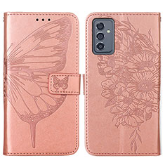 Funda de Cuero Cartera con Soporte Mariposa Carcasa Y01B para Samsung Galaxy A15 LTE Oro Rosa