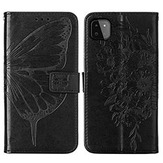 Funda de Cuero Cartera con Soporte Mariposa Carcasa Y01B para Samsung Galaxy A22 5G Negro