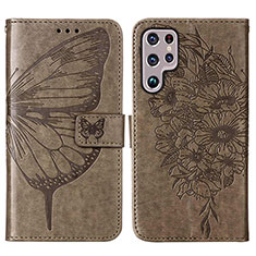 Funda de Cuero Cartera con Soporte Mariposa Carcasa Y06B para Samsung Galaxy S21 Ultra 5G Bronze