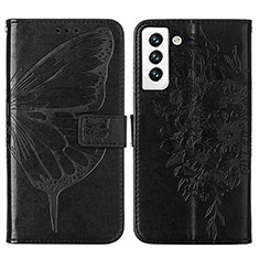 Funda de Cuero Cartera con Soporte Mariposa Carcasa Y06B para Samsung Galaxy S23 5G Negro