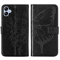 Funda de Cuero Cartera con Soporte Mariposa Carcasa YB1 para Samsung Galaxy A04E Negro