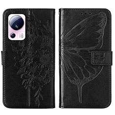 Funda de Cuero Cartera con Soporte Mariposa Carcasa YB1 para Xiaomi Mi 12 Lite NE 5G Negro