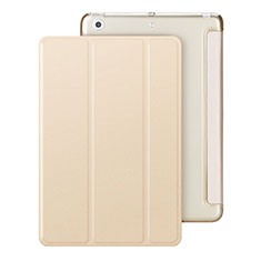 Funda de Cuero Cartera con Soporte para Apple iPad Mini 3 Oro