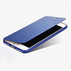 Funda de Cuero Cartera con Soporte para Apple iPhone 7 Plus Azul