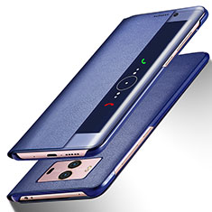 Funda de Cuero Cartera con Soporte para Huawei Mate 10 Azul